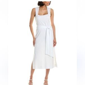 Vince Belted Pima Cotton Midi Dress NWT